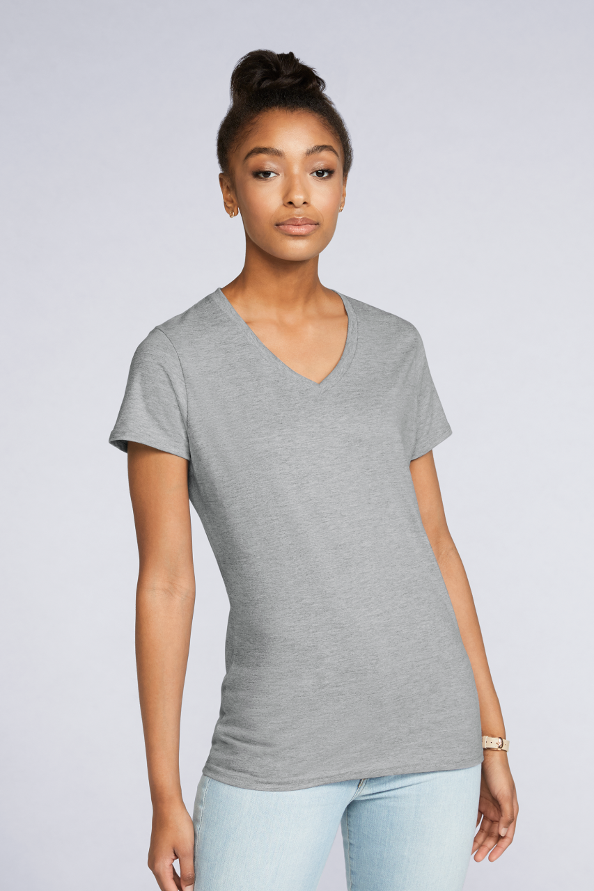 Gildan-PREMIUM COTTON® LADIES' V-NECK T-SHIRT-GIL4100V