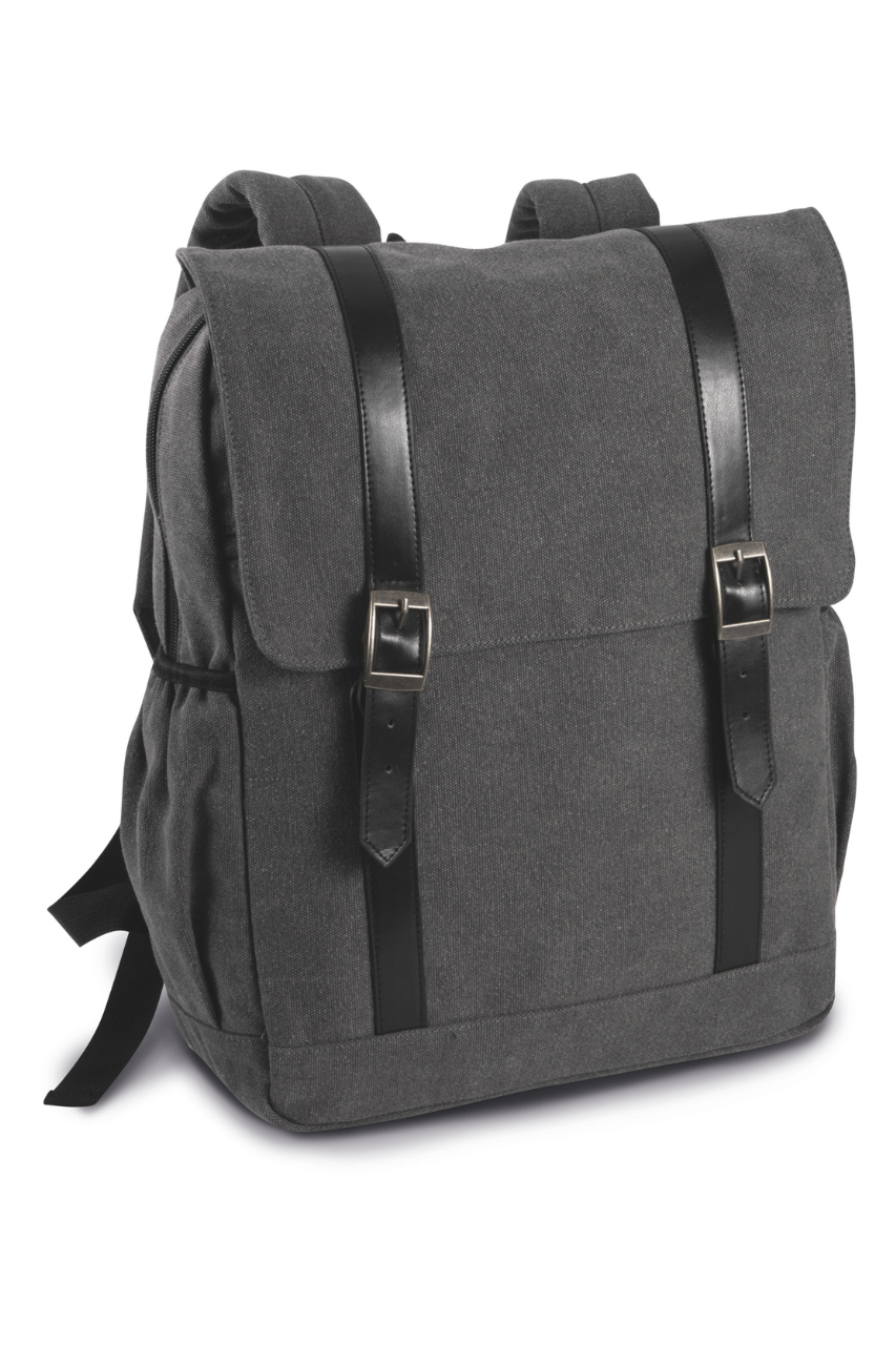 Kimood-FLAP-TOP CANVAS BACKPACK-KI0143